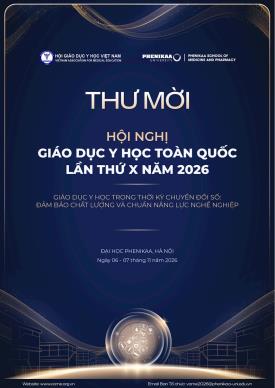 Thư mời Hội nghị giáo dục y học toàn quốc lần thứ X năm 2026